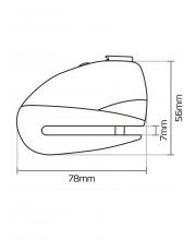 Oxford Screamer7 Alarm Motorcycle Disc Lock at JTS Biker Clothing